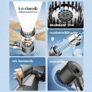 【รับประกัน 5 ปี】Calzanetto หัวฝักบัวแรงดันสูง ใส้กรองฟรี ประหยัดน้ำ ไส้กรองฝักบัว ฝักบัวกรองน้ำ ชุดฝักบัวอาบน้ํา