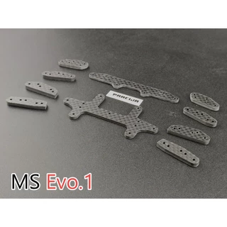 ชุดแต่ง MS Evo.1 กันชน ปีกใบไม้สั้น/ยาว - Mini4wd MS Evo.I Carbon Plate Kit