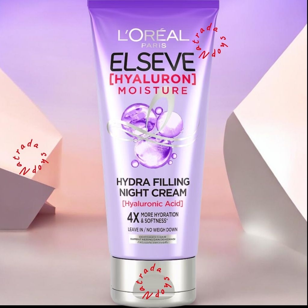 L'oreal Elseve Hyaluron Moisture Hydra Filling Night Cream ทรีทเม้นท์บำรุงผม 150m