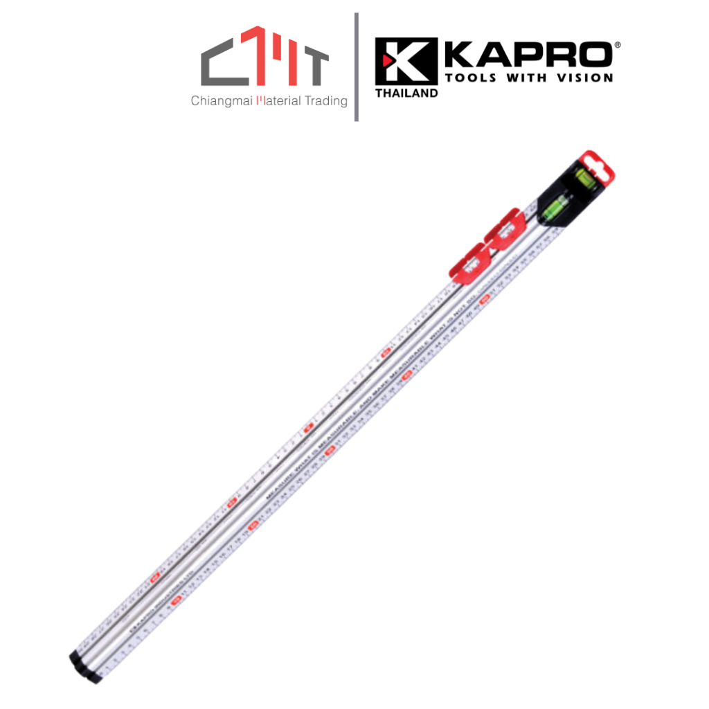 KAPRO ไม้บรรทัด วัดระดับน้ำได้ ขนาด 12", 24" No.313