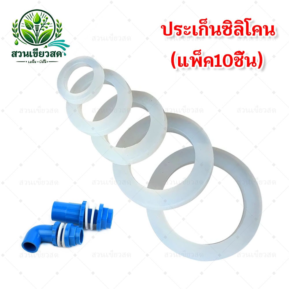 (แพ็ค10ชิ้น) ซีลกันน้ำรั่ว​​ท่อ 4หุน/6หุน/8หุน​ ประเก็นซิลิโคน ปะเก็น สําหรับตู้ปลา อุปกรณ์เชื่อมต่อท่อ