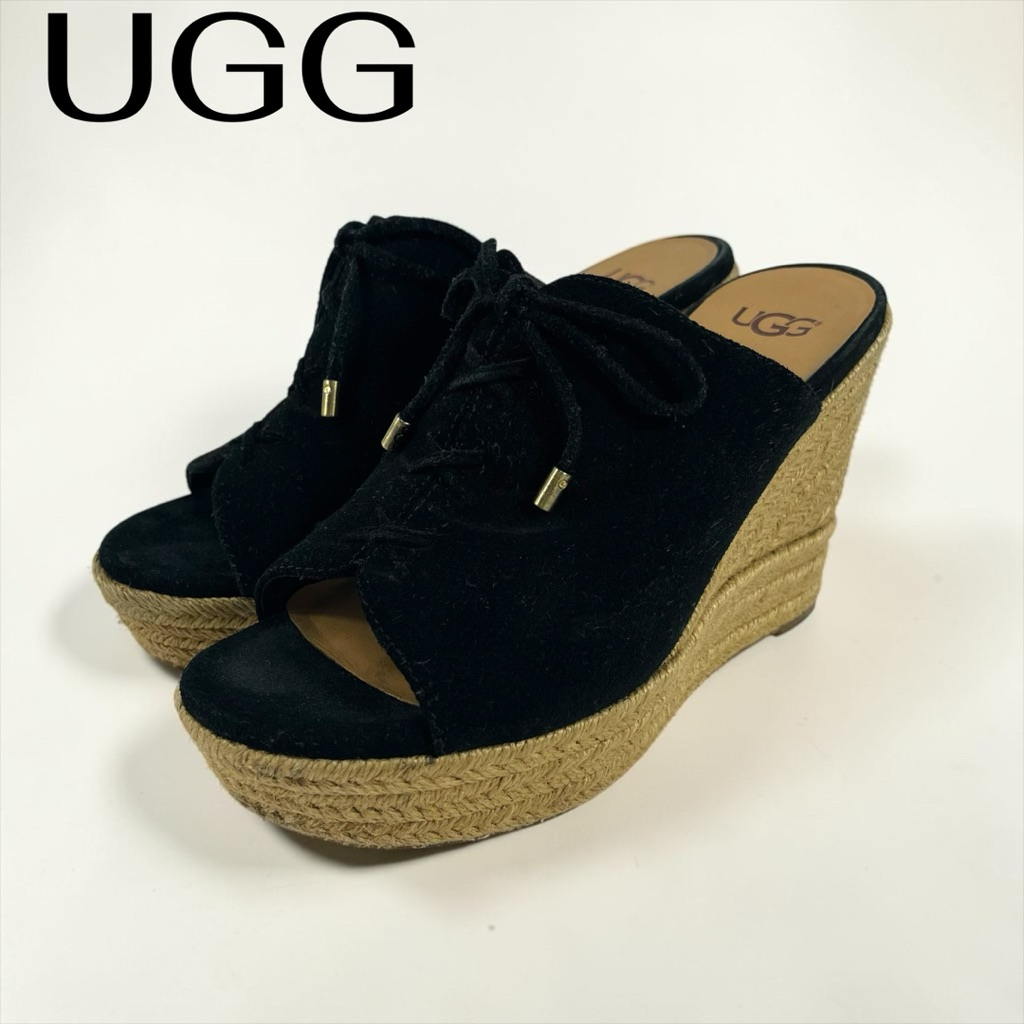 UGG Wedge Sandals Black Classic Women Casual Japan