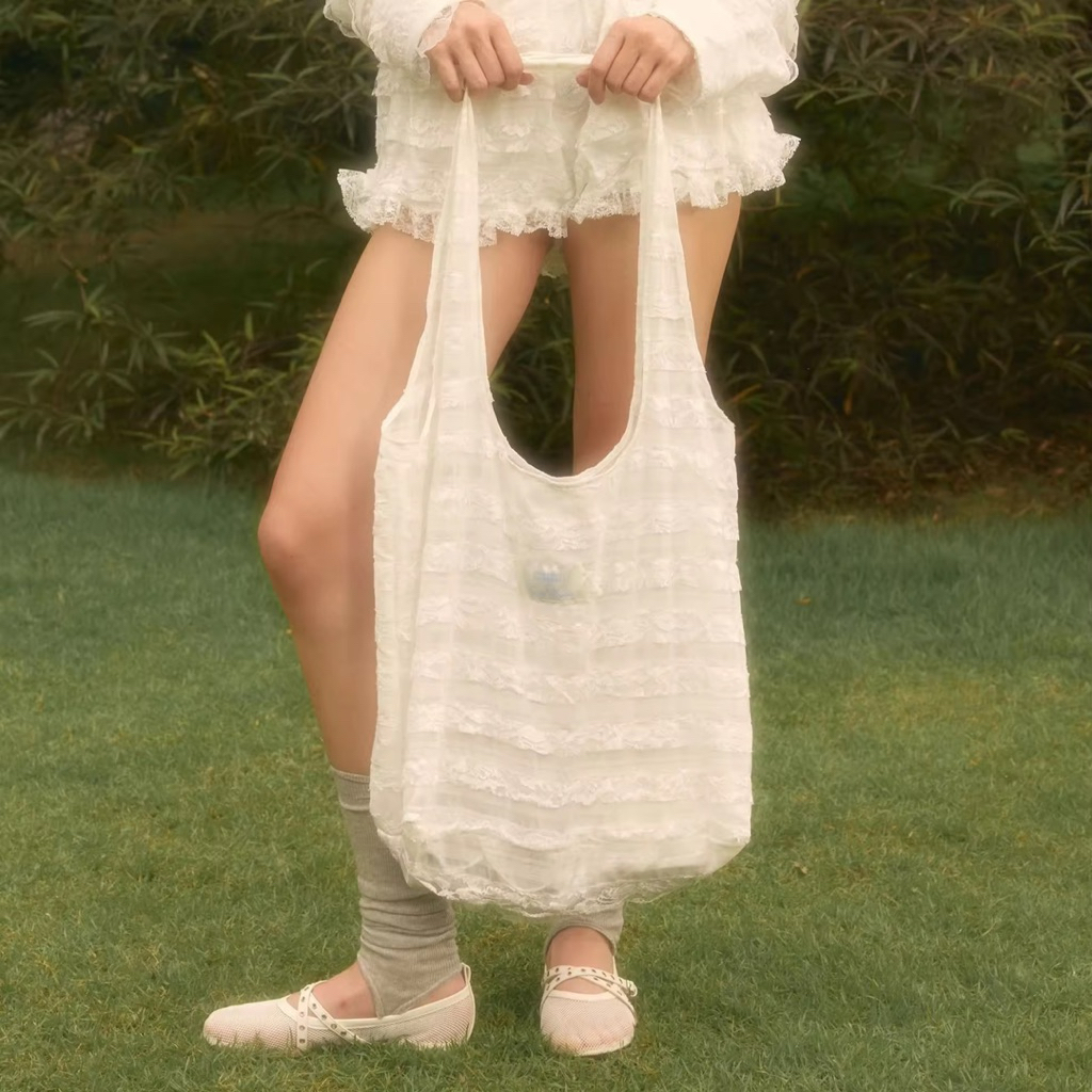 lookbooklookbook tote bag visual lace