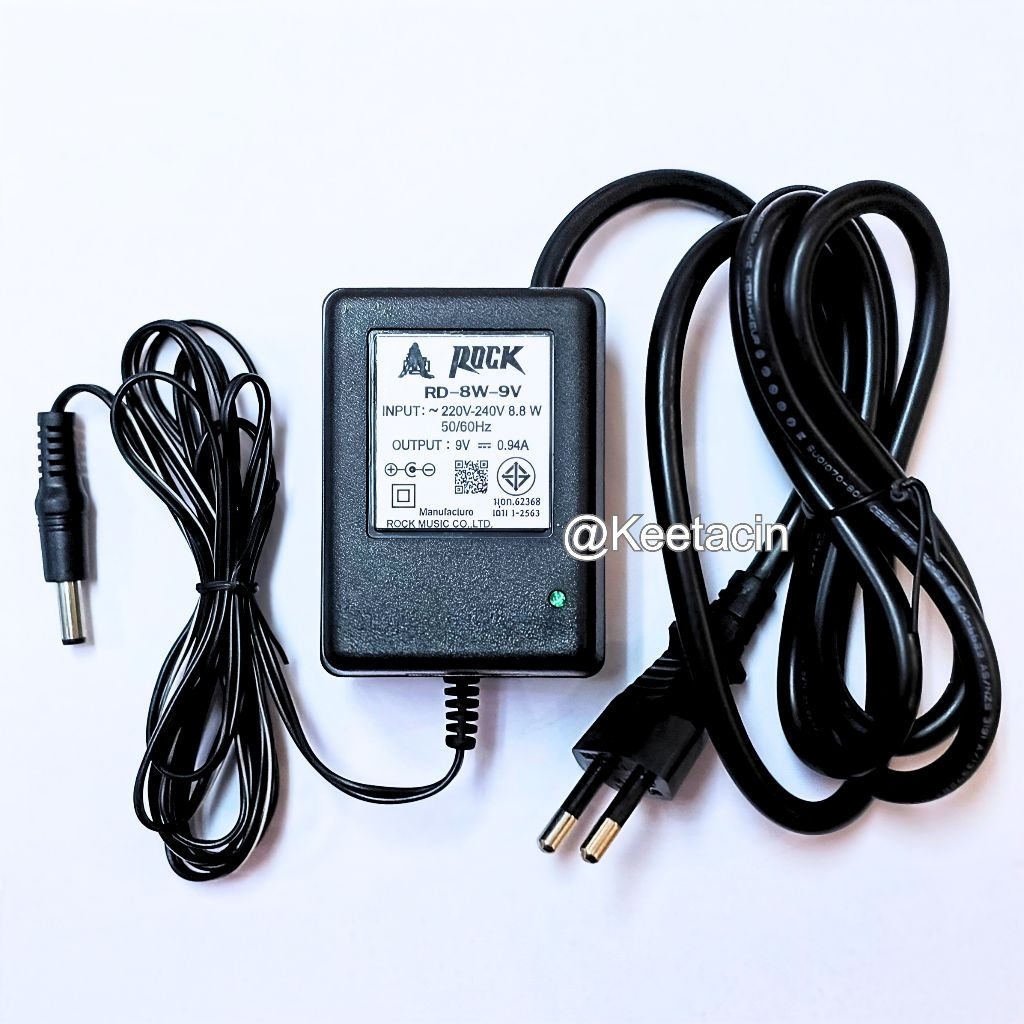 Rock RD-8W-9V อแดปเตอร์ 
Adaptor 9V

