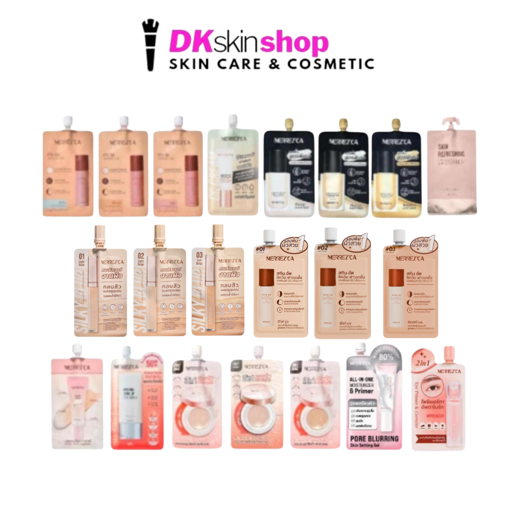 เมอร์เรซกา รองพื้น [1 ซอง] สกิน อัพ ฟาวเดย์ชั่น Merrezca Skin Up Foundation SPF50 PA+++ 5 ml.