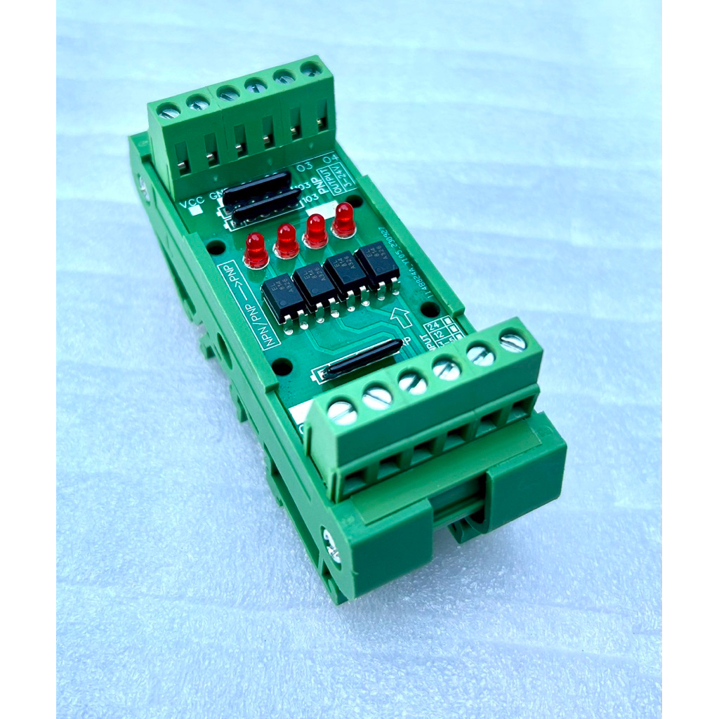 board module แปลงสัญญาณinput NPN /PNP12 -24vdc Output PNP/NPN 3-24vdc ISolate สัญญาณ