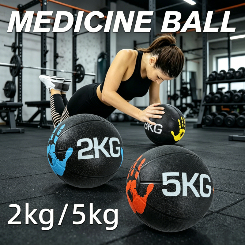 Medicine Ball Handle 2kg/5kg ลูกบอลออกกำลังกายเวทเทรนนิ่ง ทนทาน สบายมือ