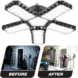 โคมไฟ LED 50W (ไฟสีขาว) ทรงใบพัด ปรับมุมได้ พับเก็บง่าย ประหยัดไฟ ดีไซน์ทันสมัย แข็งแรงทนทาน + รับประกัน 1 ปี