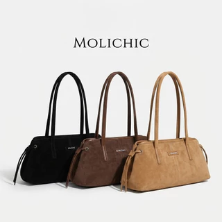 MOLICHIC Cara Bag กระเป๋าถือหนังกลับขนาดใหญ่ กระเป๋าสะพายไหล่สำหรับผู้หญิง กระเป๋าทำงาน