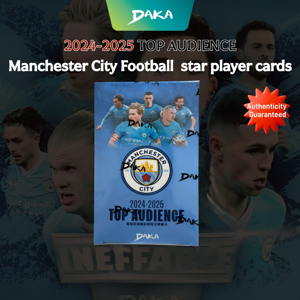 DAKA 2024-2025 TOP AUDIENCE  Manchester City Series การ์ดสะสมดารานักฟุตบอล