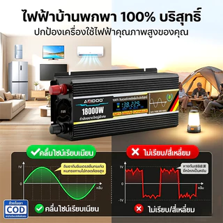 18000W อินเวอร์เตอร์ คลื่นไซน์บริสุทธิ์ inverter pure sine wave อินเวอร์เตอร์เพียวซายเวฟ อินเวอร์เตอร์แปลงไฟ 12V To 220V