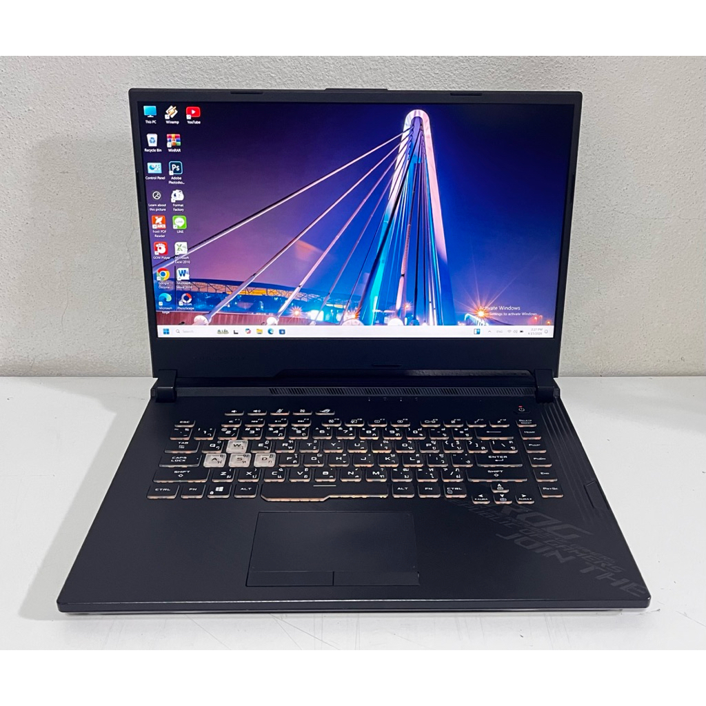 MSI ROG Strix โน้ตบุ๊ค Notebook มือสอง Gaming สภาพสวย Core i5 Gen10 Ram 8G GTX 1650Ti ฟรีเมาส์ไร้สาย