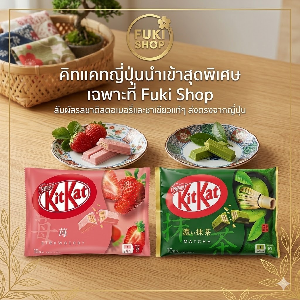 ขนม KitKat คิทแคท ช็อกโกแลตนำเข้าจากญี่ปุ่นแท้ 💯% มีหลายรสชาติ