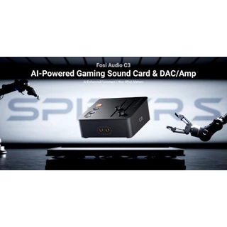 [ประกันศูนย์ไทย] Fosi Audio C3 DAC/Amp Sound Card 7.1 ขุมพลัง AI ตัดเสียงรบกวนไมค์ ไม่บิดเบือนเสียง