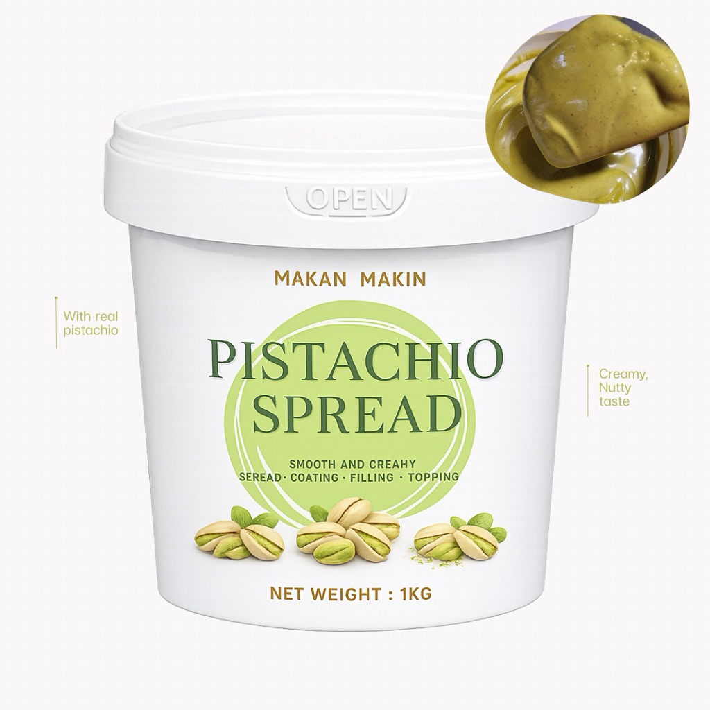 ซอสพิสตาชิโอ้ ผสมไวท์ชอคโกแลต pistachio spread