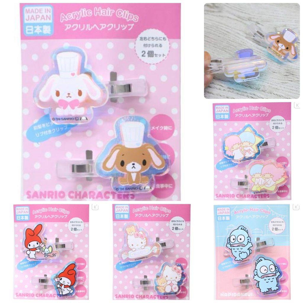 กิ๊บ Acrylic Sanrio คอลใหม่ของแท้จากญี่ปุ่น 100% ราคาน่ารัก💖