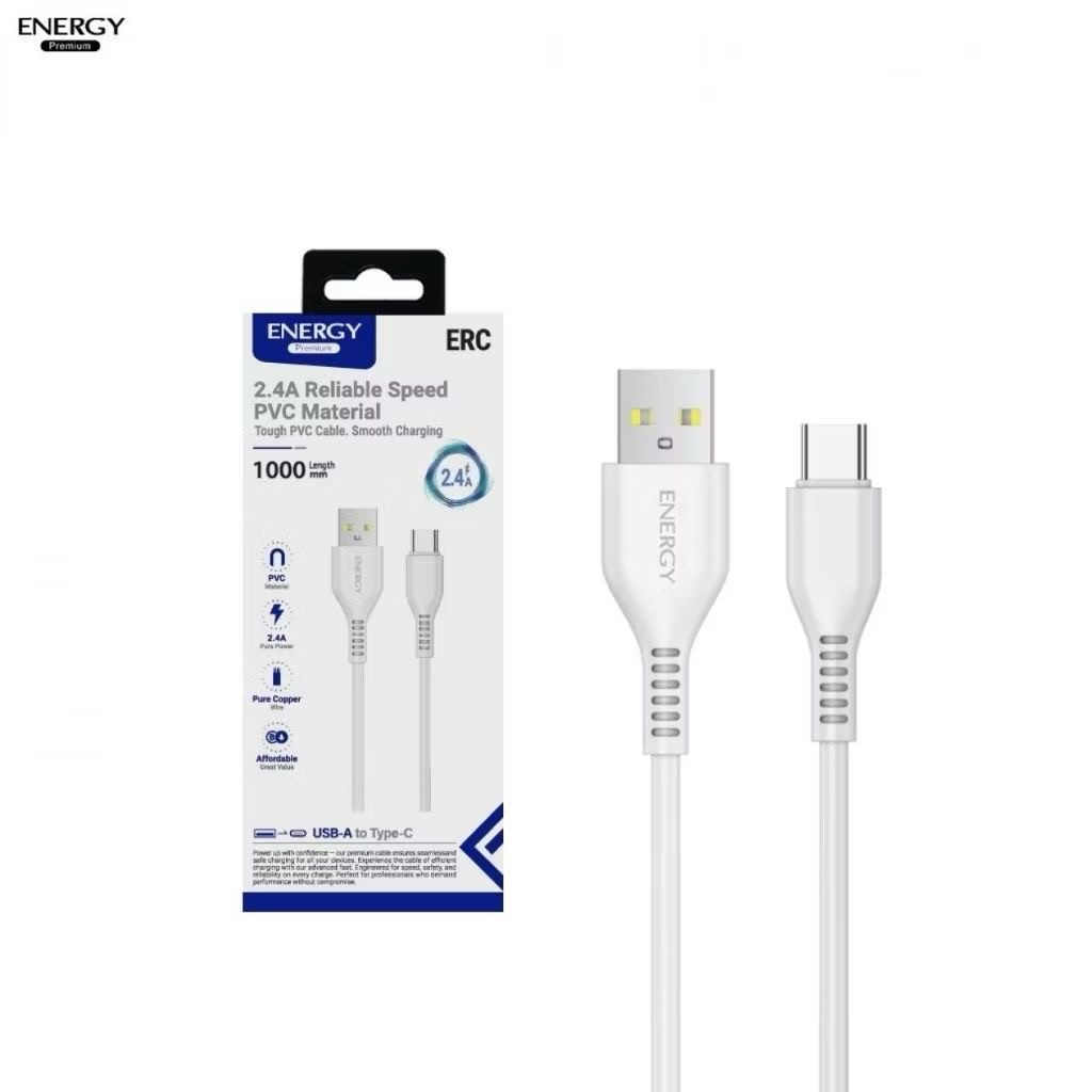 Energy สายชาร์จ หัว Micro/ Type-C /8Pin สายสีขาว