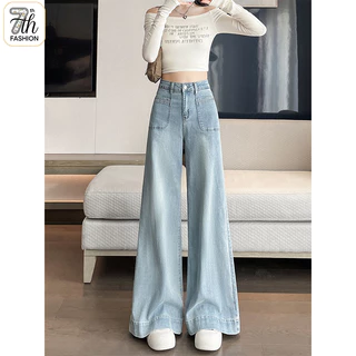 S-5XL กางเกงยีนส์เอวสูงสำหรับผู้หญิง ทรงสวย ใส่สบาย ใส่คู่กับอะไรก็ได้ เข้ากับทุกสไตล์ | ยีนส์สาวออฟฟิศ/สายเที่ยว