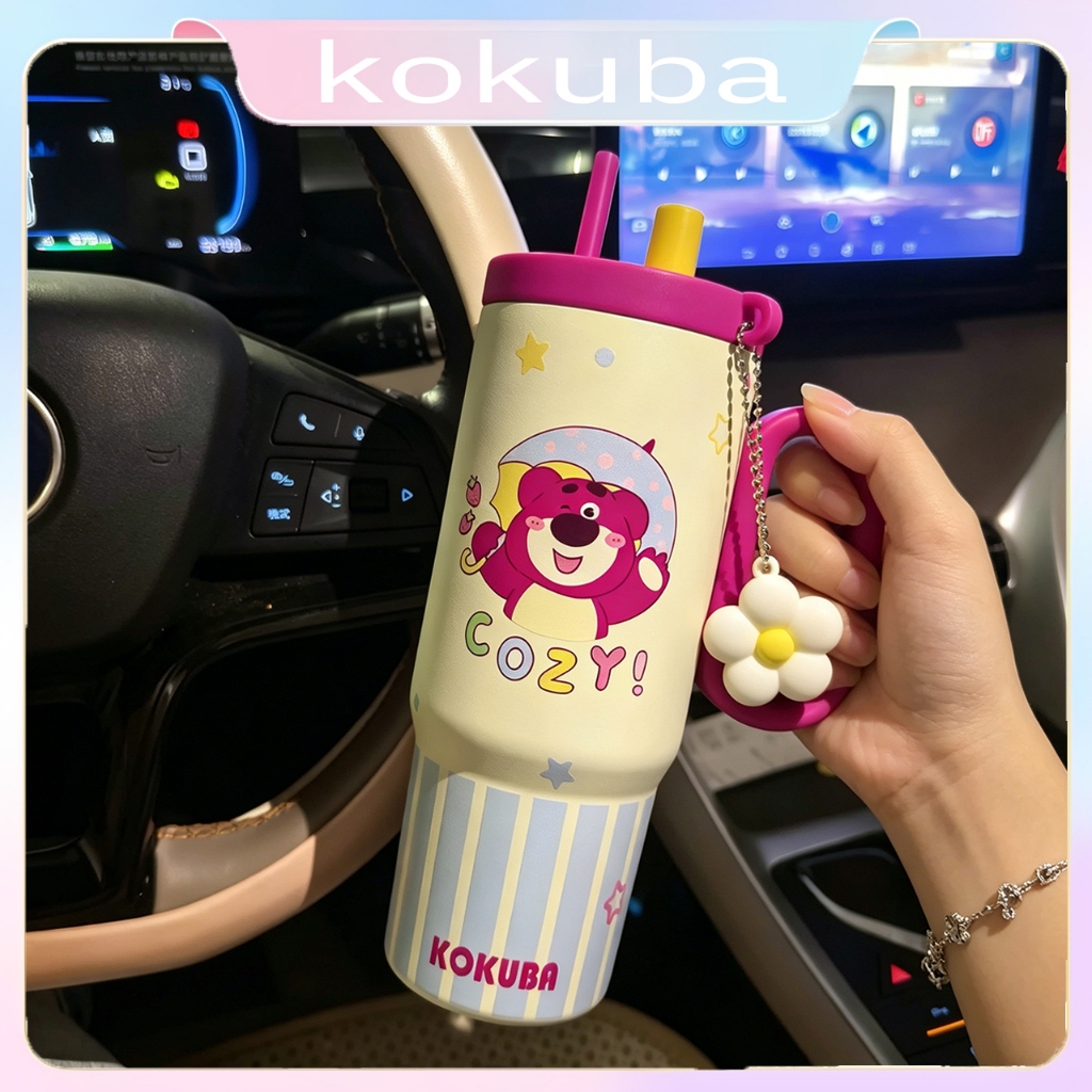 Eid gifts🌟แก้วเก็บความเย็น สีสันสดใส แก้วแก้วแช่เย็นมีด้ามจับ ถ้วยฉนวนสแตนเลส 750ml แก้วสแตนเลส316