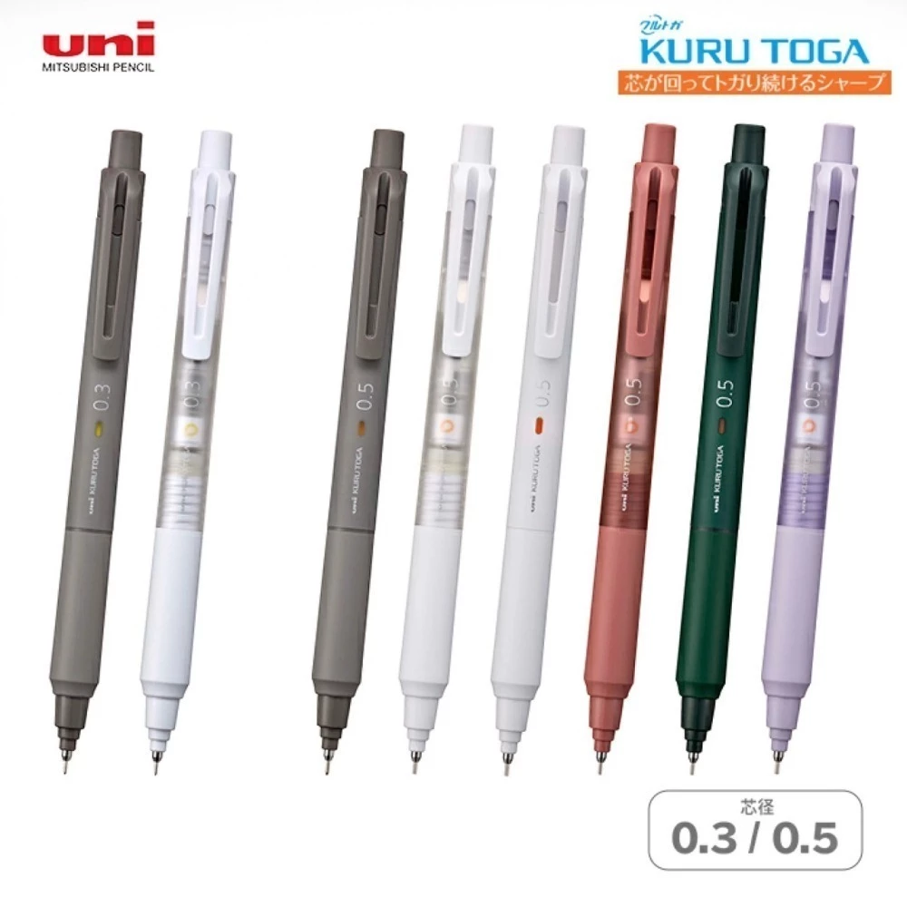 UNI KURU TOGA รุ่น KS MODEL กับ Alpha Gel ดินสอกด 0.5 MM (ของแท้จากประเทศญี่ปุ่น)
