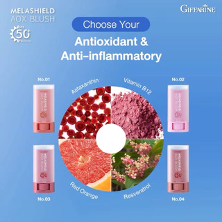 กิฟฟารีน เมลาชิลด์ เอโอเอ๊กซ์ บลัช บลัชสติ๊ก กันแดด กันฝ้า SPF50+ PA++++ ทาตา แก้ม ปาก เมคอัพ 3in1