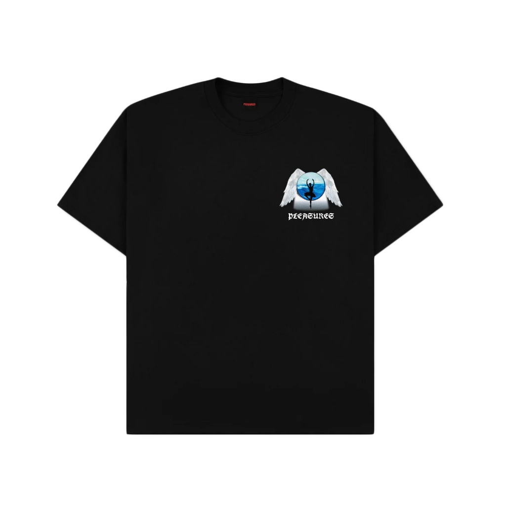 PLEASURES P25W068 ANGEL PLACE T-SHIRT BLACK