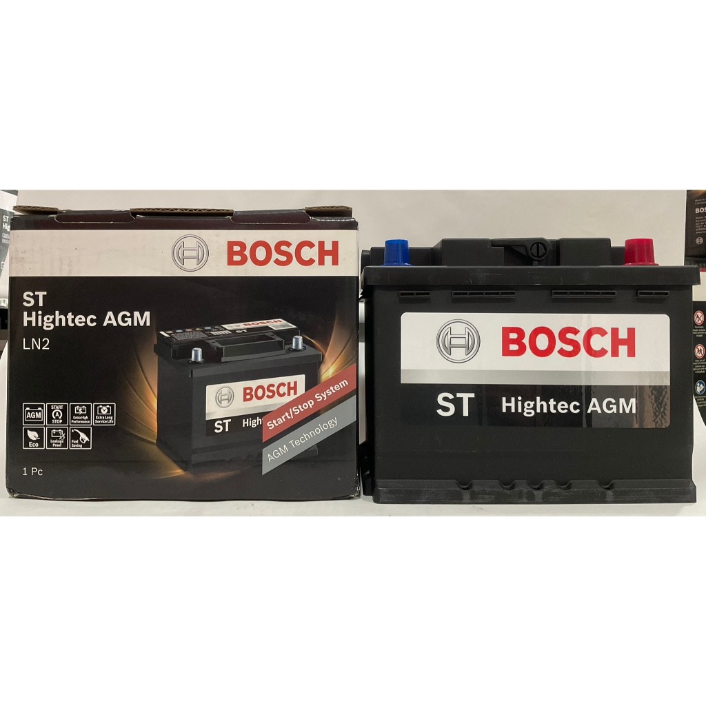 BOSCH  AGM LN2 DIN60 #สำหรับ Mercedes-Benz , BMW และ HAVAL H6#รับประกัน 15 เดือน#SMF#แบตเตอรี่แห้ง# 
