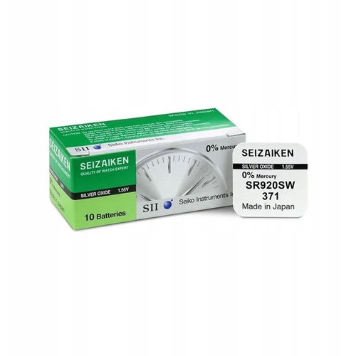 ถ่านกระดุม Seizaiken SR920SW / 371 แบ่งจำหน่าย แบบ 5 ก้อน,10 ก้อน