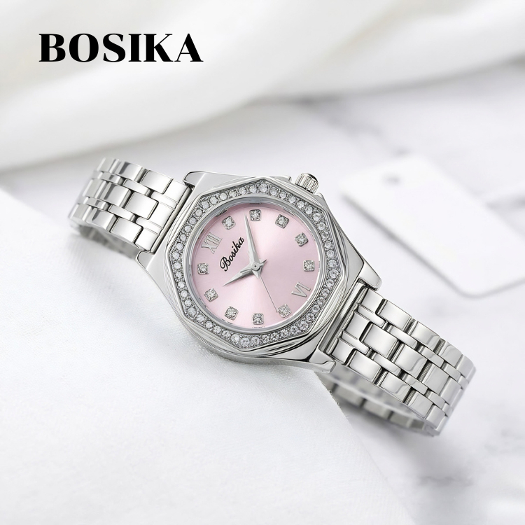 BOSIKA นาฬิกาข้อมือผู้หญิงดีไซน์หรูหรา ที่ผสมผสานความอ่อนหวานและความโฉบเฉี่ยวได้อย่างลงตัว