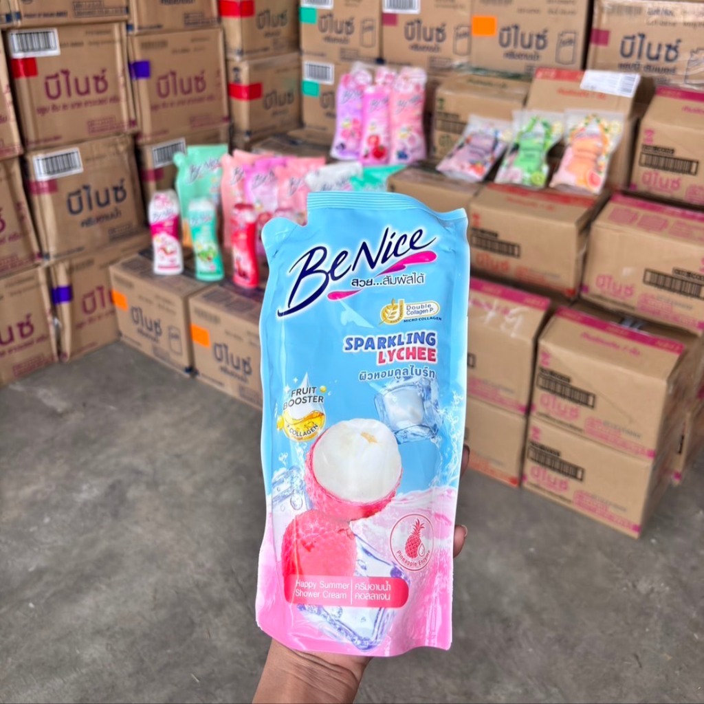 บีไนซ์ (BeNice) ครีมอาบน้ำชนิดเติมขนาด 400 มล.