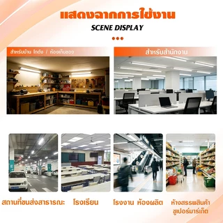 หลอดไฟ LED T8 IWACHI แพ็ค 1/6/12 หลอด นีออน ยาว 9W 18W 20W 40W ขั้ว G13 ขั้วขาว ขั้วทอง 600mm 1200mm ประหยัดพลังงาน