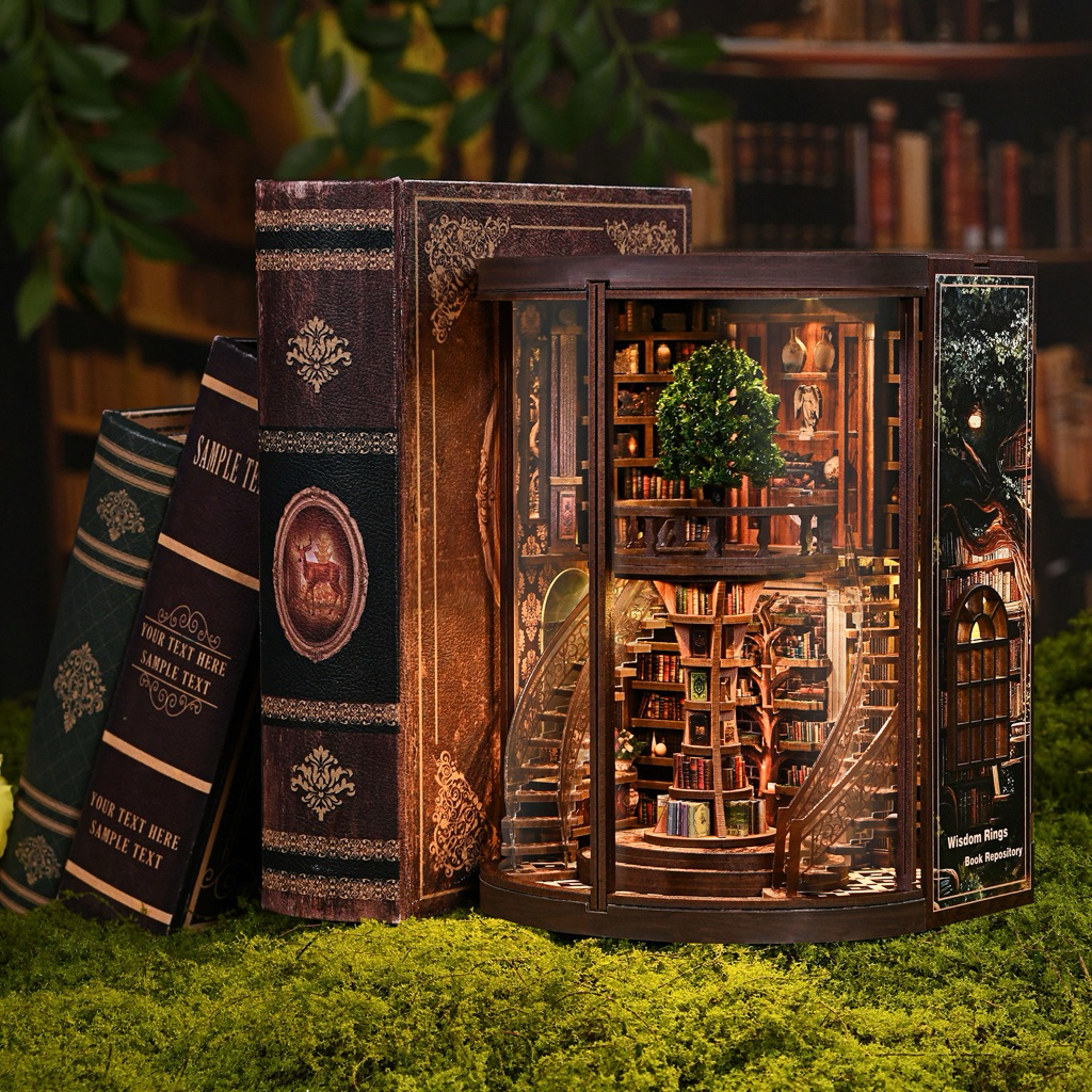 โมเดลประกอบเอง Wisdom Rings Book Repository AH01-005 [พร้อมส่ง]