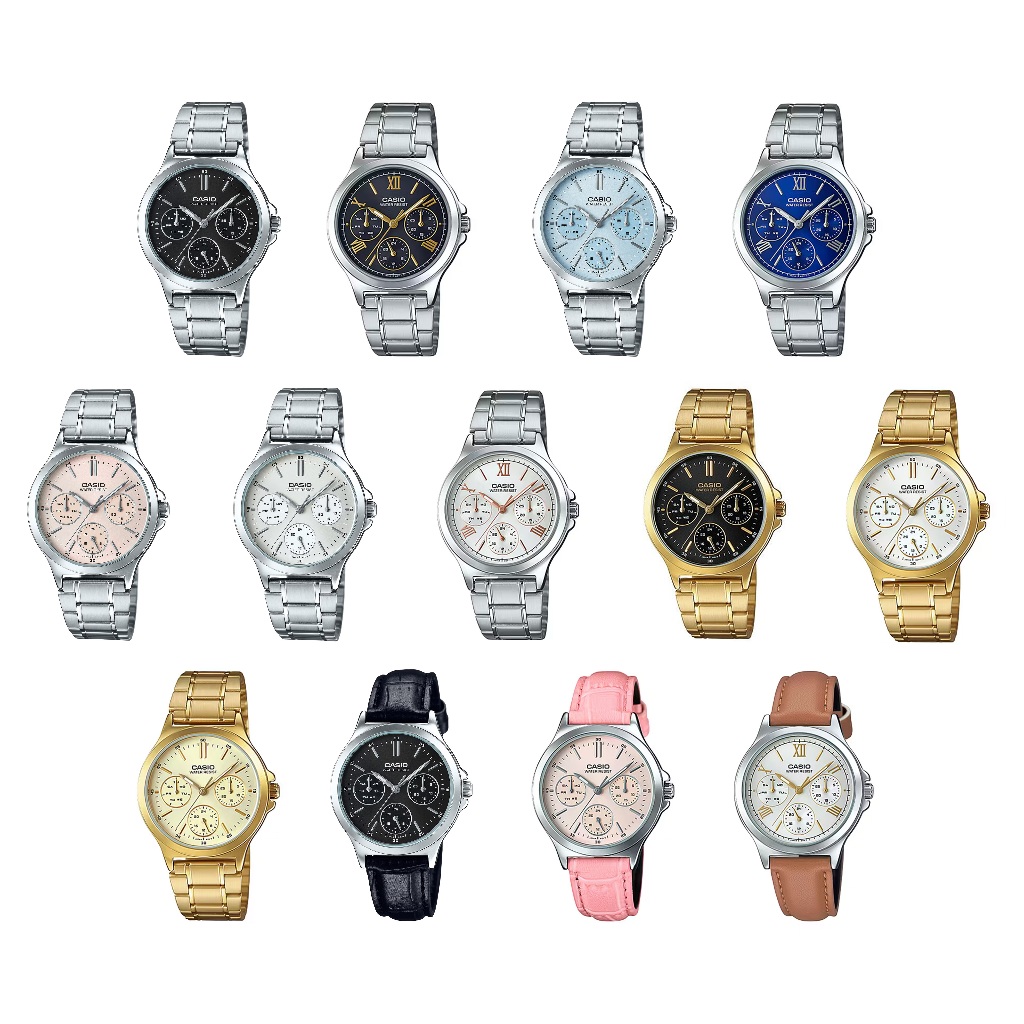 CASIO แท้ ส่งฟรี ของผู้หญิง รุ่น LTP-V300D