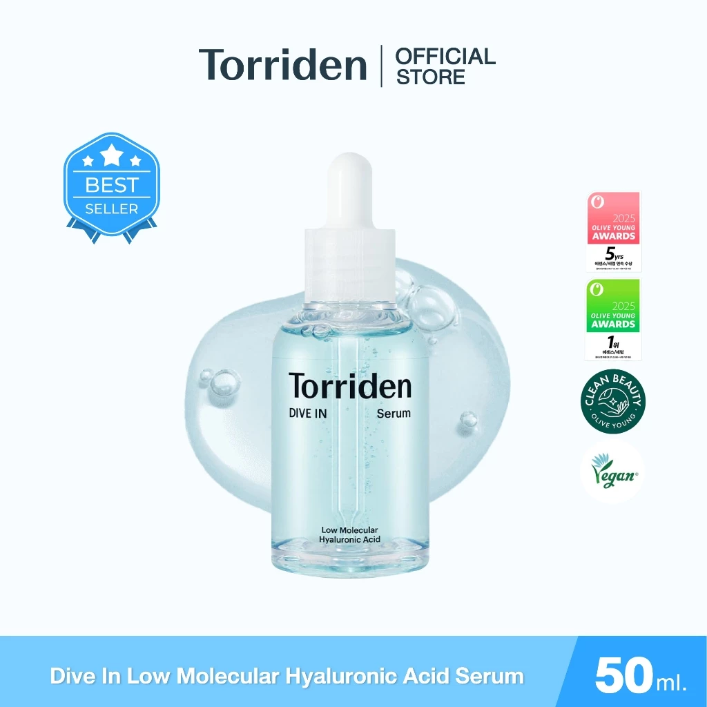 Torriden Dive In Hyaluronic Acid Serum (50ml) - ทอร์ริเดน เซรั่มไฮยาลูโรนิก เข้มข้น ล็อกความชุ่มชื้น thumbnail 3