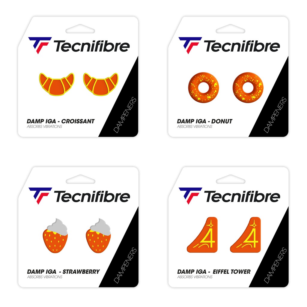 Tecnifibre ยางกันสะเทือน DAMP IG Croissant / Donut / Strawberry / Eiffel Tower Absorbs Vibration Dampener (4แบบ)
