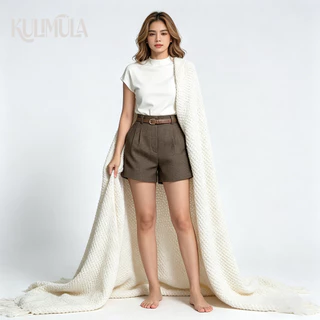 KULIMULA Knit top คาดิแกนแขนสั้น เสื้อไหมพรมเข้ารูป เสื้อเเขนสั้น เสื้อดำ YD18