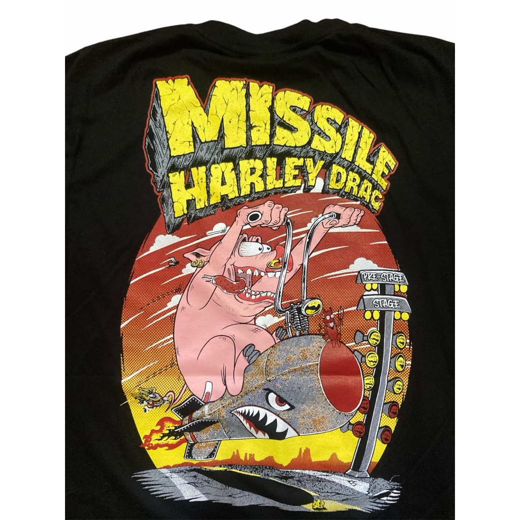 เสื้อยืด MISSILE HARLEY DRAG Ver.1