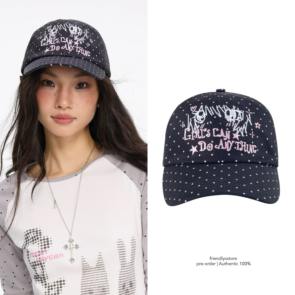 MOMSAYCAN - “girls can do anything” cap หมวก รอบโปร ของแท้