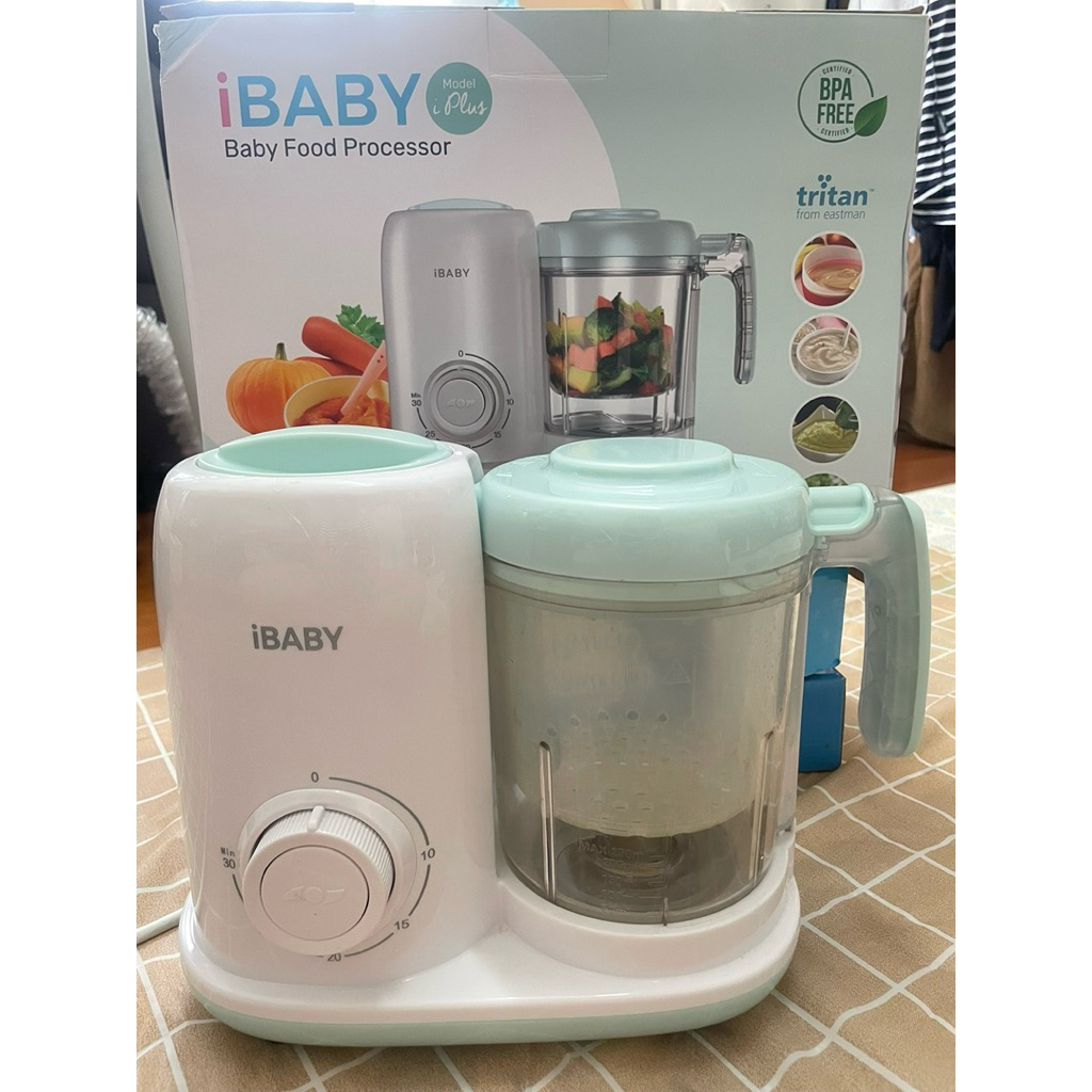 iBaby: เครื่องนึ่งปั่นอาหาร เครื่องบดอาหารเด็ก ระบบตั้งเวลา ขนาดโถใหญ่1.2 ลิตร