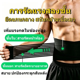 เข็มขัดพยุงเอว รัดเอว บรรเทาปวดเอว ปวดตะโพก รองรับเอว สำหรับหมอนรองกระดูกทับเส้นประสาท กระดูกสันหลังคด ใส่ยกของหนักได้