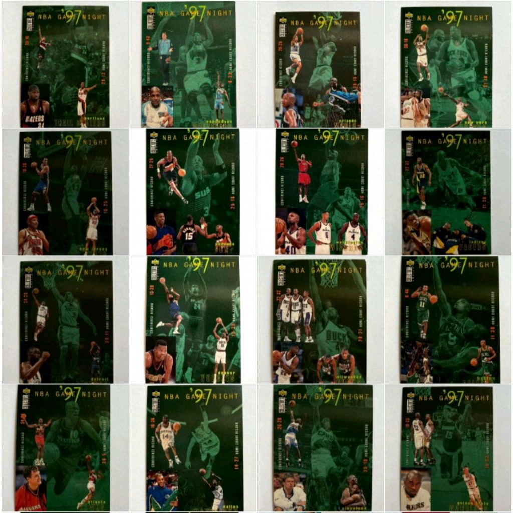 card upper deck NBA97'-98' game night