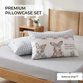 Pillow case ปลอกหมอนหนุน 2 ชิ้น ผ้าcotton อย่างดี ไม่เป็นขุย ส่งไว 1-3 ได้รับ พร้อมส่ง✅