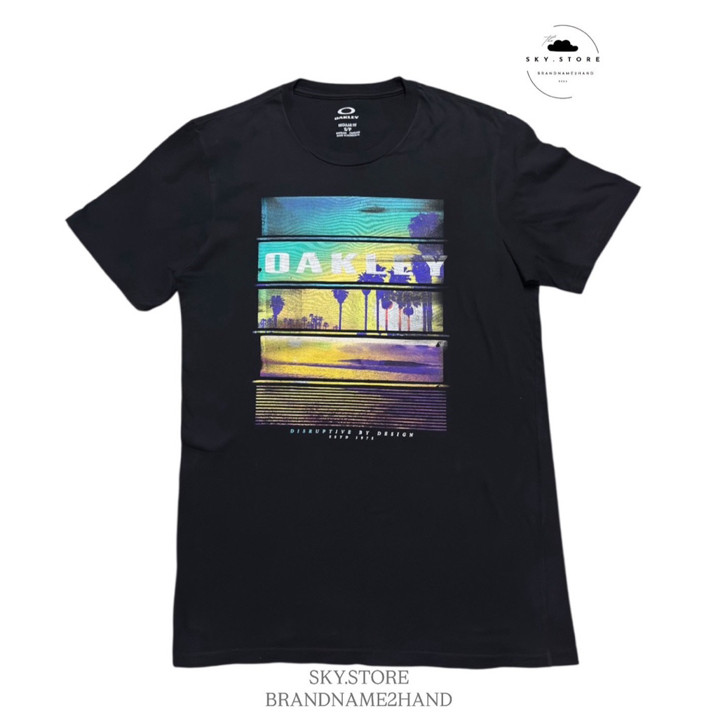 เสื้อยืดแบรนด์ OAKLAY แท้มือสอง