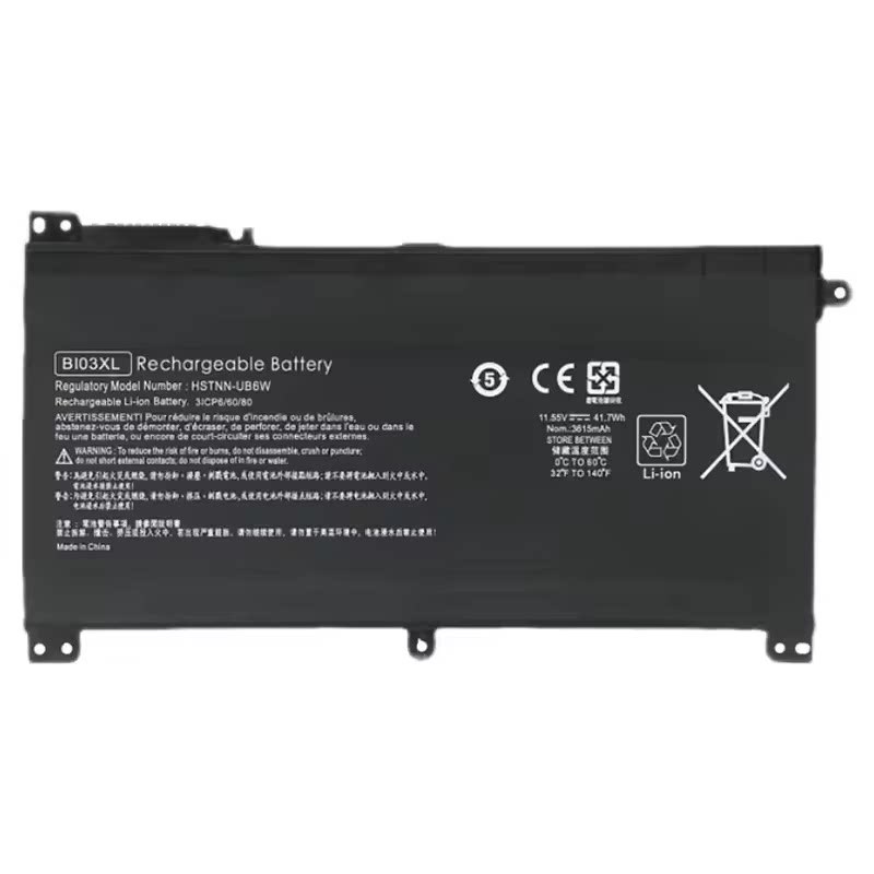 HP Laptop Battery BI03XL ON03XL for Stream Pavilion 915230-541 HSTNN-UB6W TPN-W118