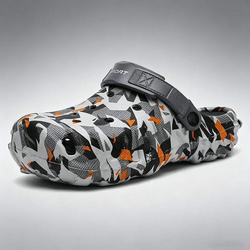 รองเท้าแตะผู้ชาย Camouflage Men Clogs กันน้ำ สงกรานต์ 2026 ใหม่ EVA Lightweight Big Size 46 47