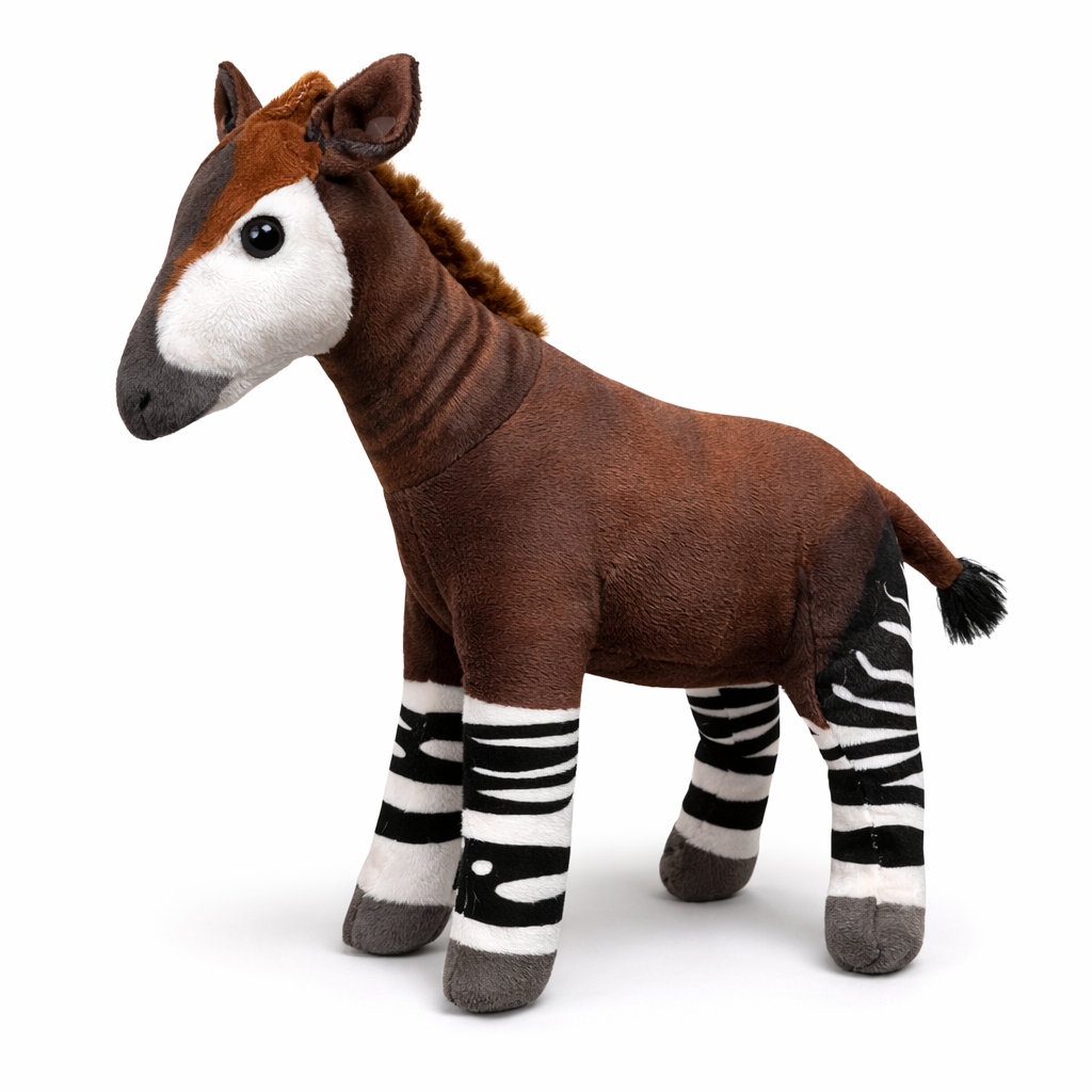 ตุ๊กตาโอคาพี Okapi Plush น่ารัก เหมือนจริง ขนนุ่ม น่ากอด ตุ๊กตาสัตว์หายาก