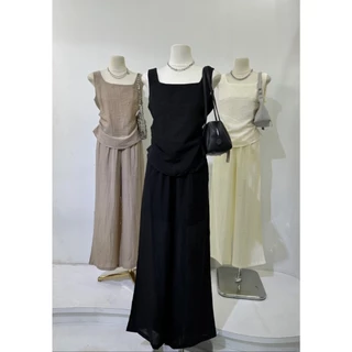 M2105 ชุดเซ็ต 2 ชิ้นที่สาวๆ ต้องมีติดตู้ ได้ทั้งเสื้อและกางเกง