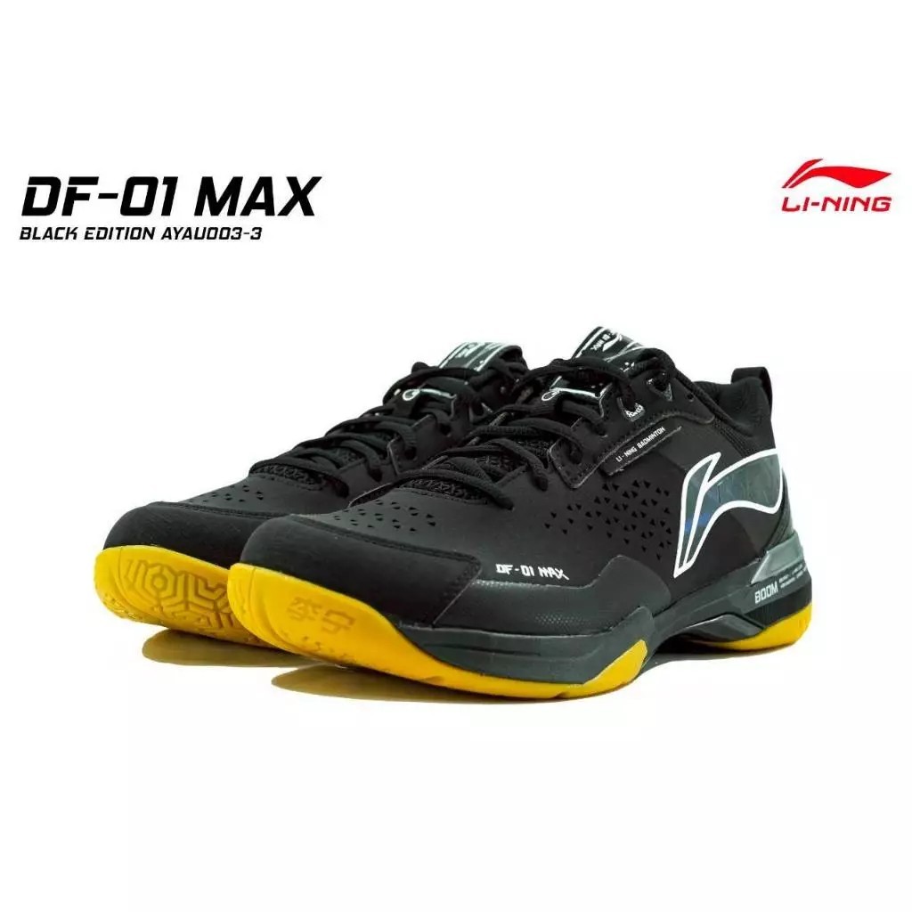 รองเท้าแบดมินตัน รองเท้ากีฬา LI-NING รุ่น DF01 MAX AYAU003-3 BK