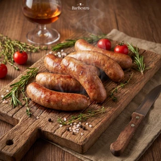 BarBestro ไส้กรอกเยอรมันหมูโฮมเมด ไส้กรอกหมู (German Sausage Homemade) 500g.