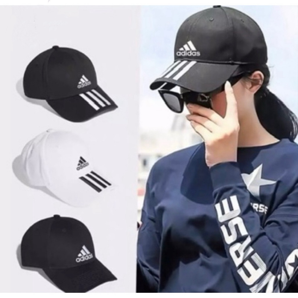 หมวกผ้าฝ้าย กีฬา แฟชั่น สีทึบหมวกเบสบอล บังแดด Unisex Hat